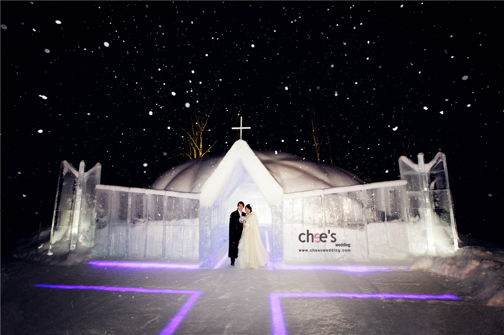 Chees-wedding-冰之教堂1